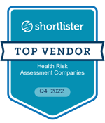 Shortlister Top Vendor Badge for Health Risk Assessment Companies