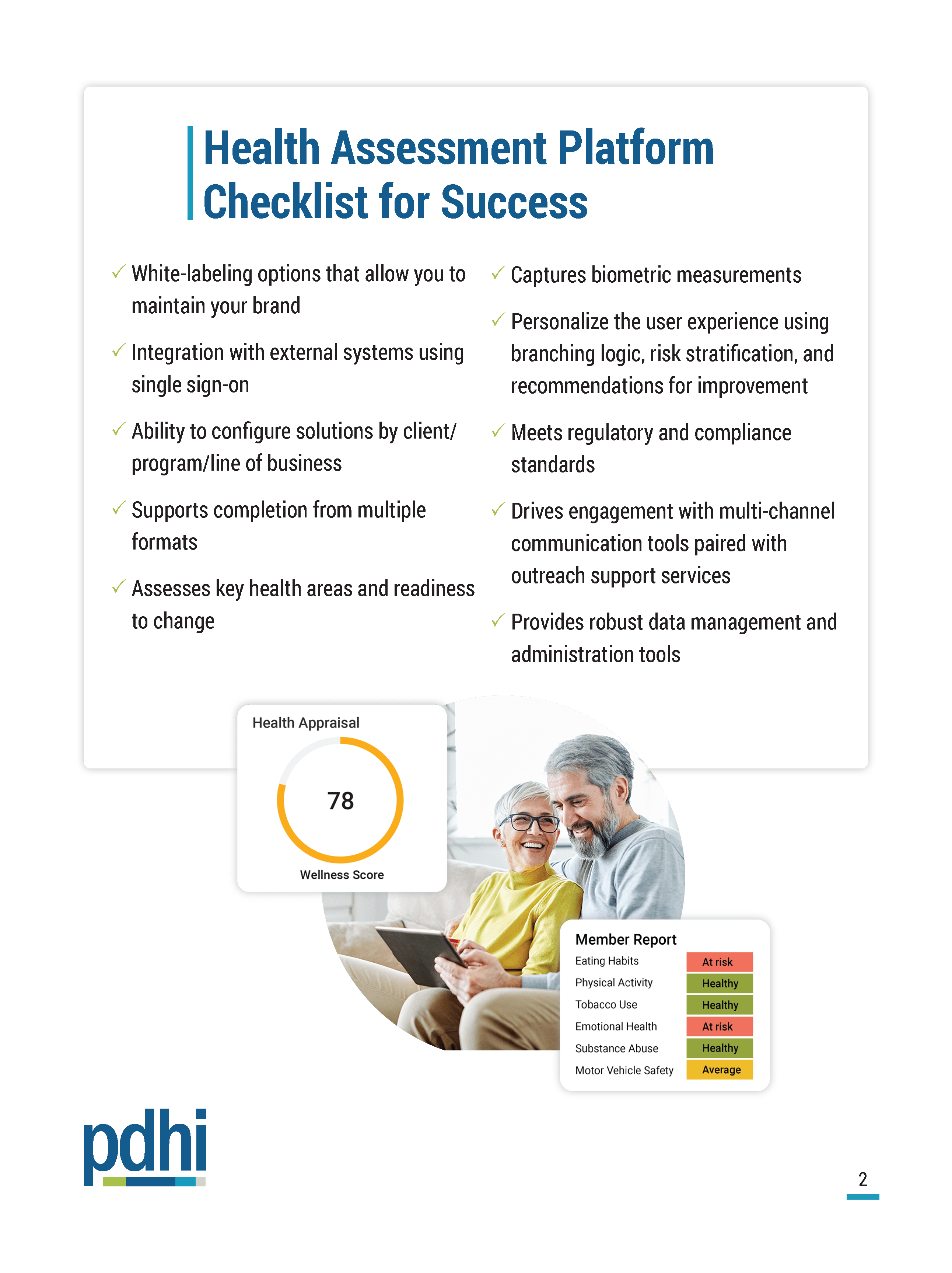 10 Things to Look For in a Health Assessment Platform Cover Page